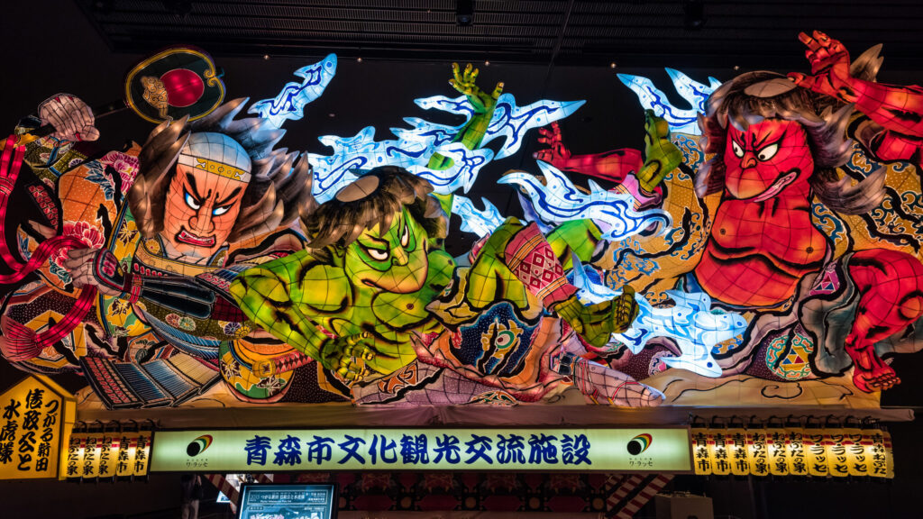 Nebuta Festival Float in the Nebuta Museum Wa rasse, Aomori, Japan