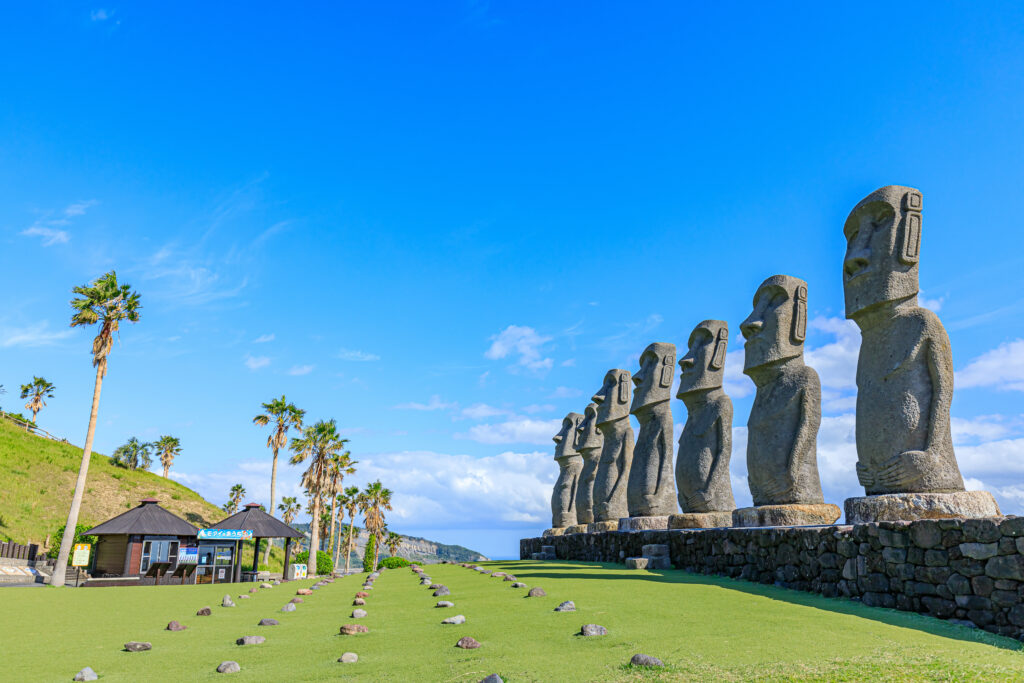 Moai of Nichinan, miyazaki, japan