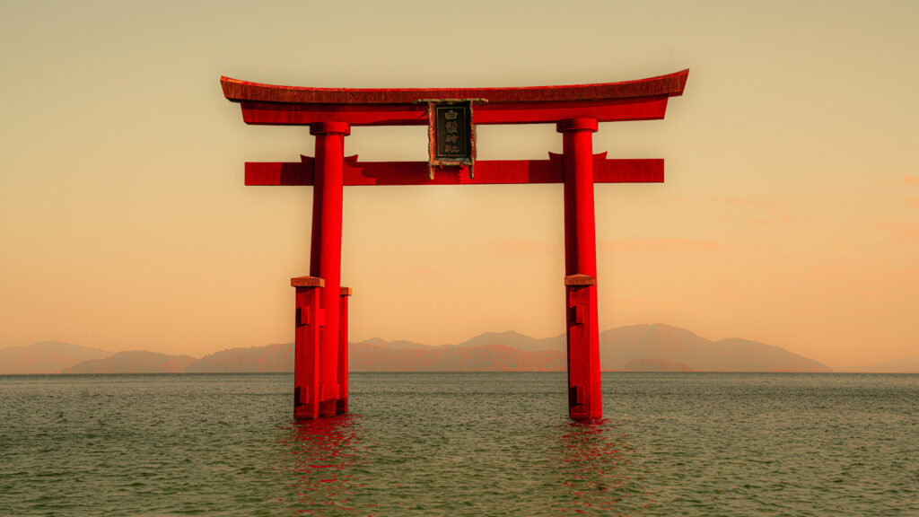 Shirahige Shrine, Biwa lake, shiga, japan