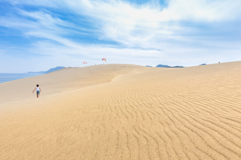 Tottori sand dunes, tottori, japan