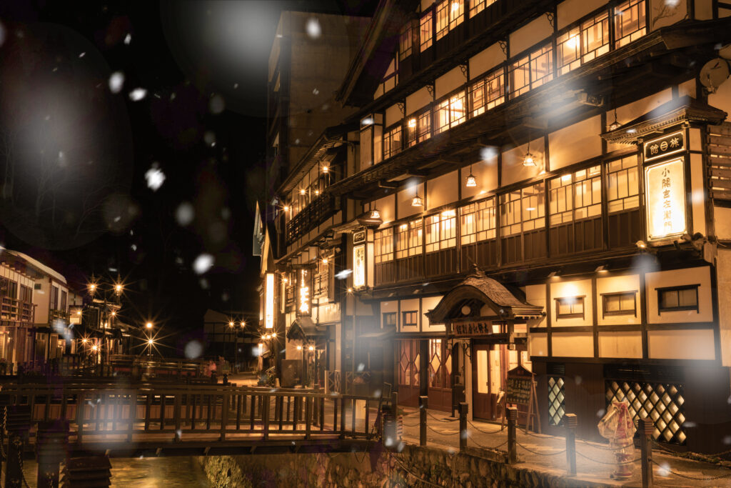 Ginzan onsen, yamagata, japan