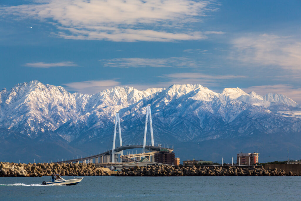 Toyama bay, toyama, japan