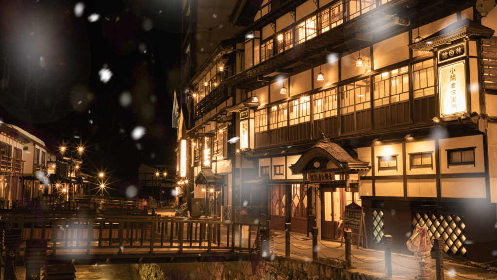 Ginzan onsen, yamagata, japan