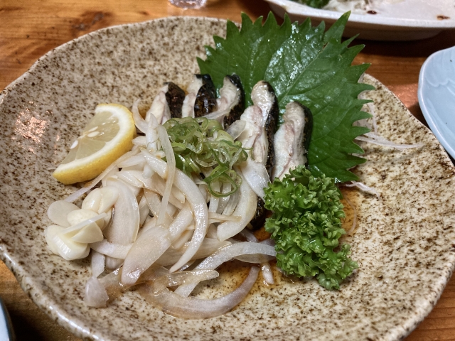 Moray eel tataki